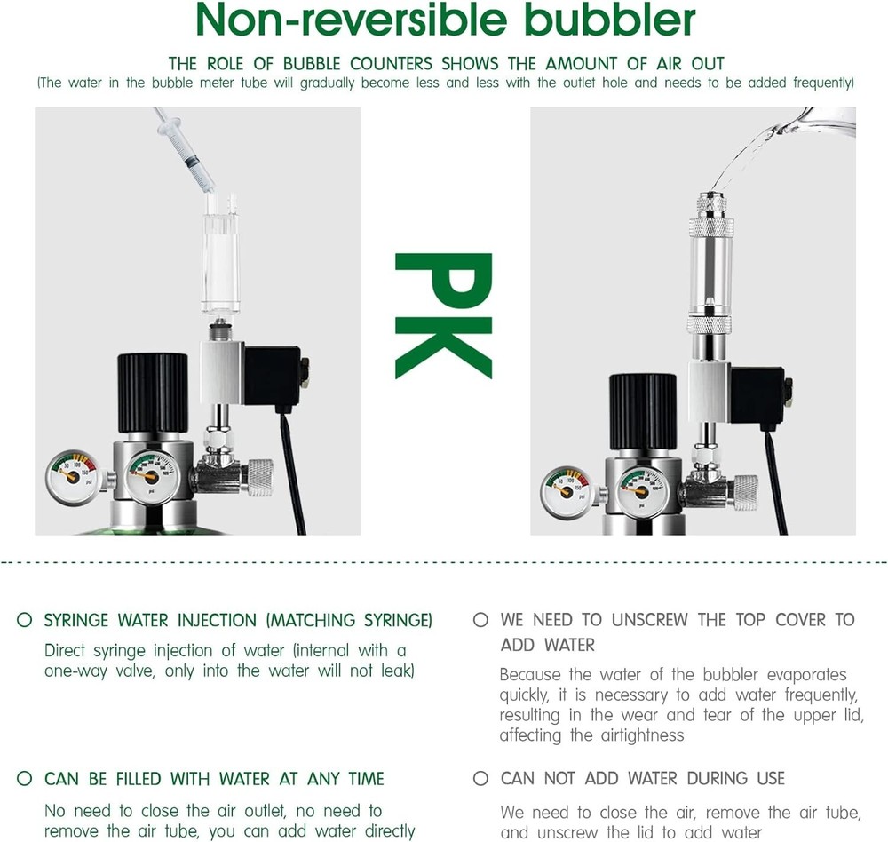 Co2 Generator System Kit - Automatic Pressure Relief Valve - Stable Output