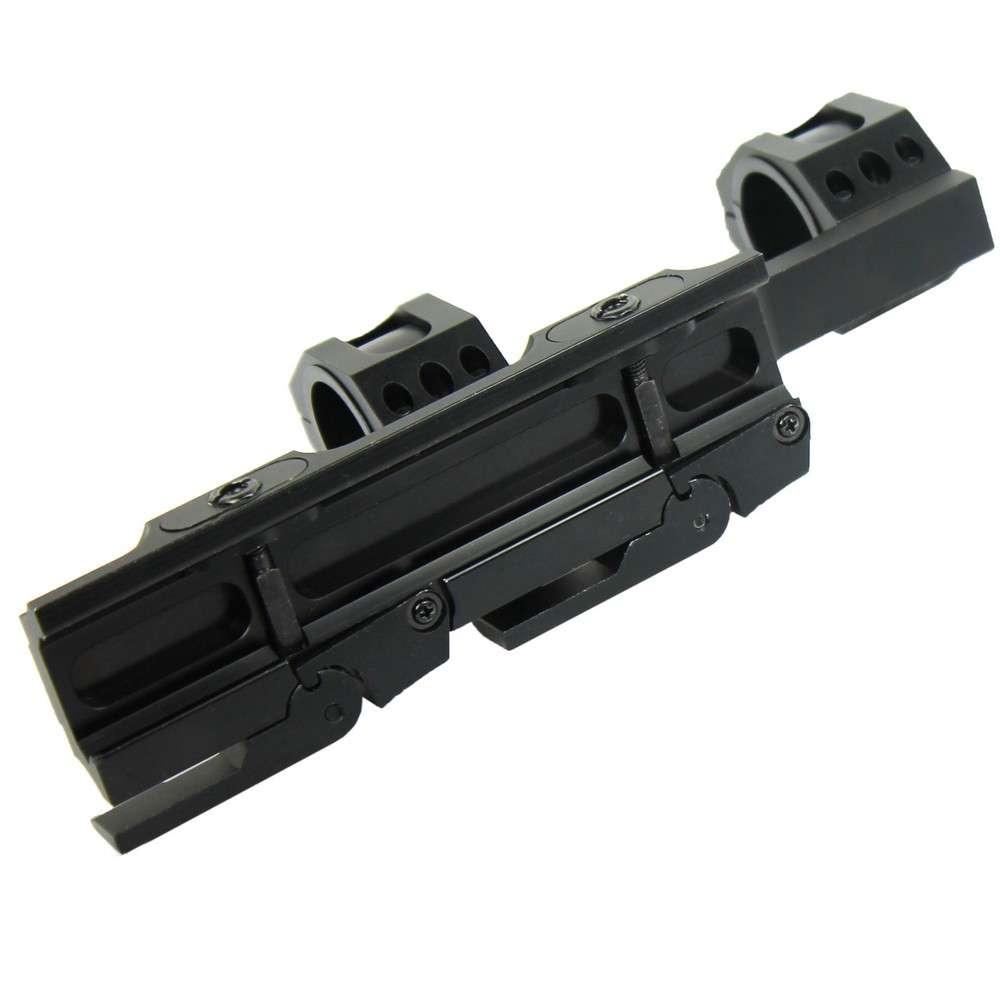 Quick Release 1"/30mm Ring Scope Mount&inserts Auto Lock 20mm Rail for Hunt