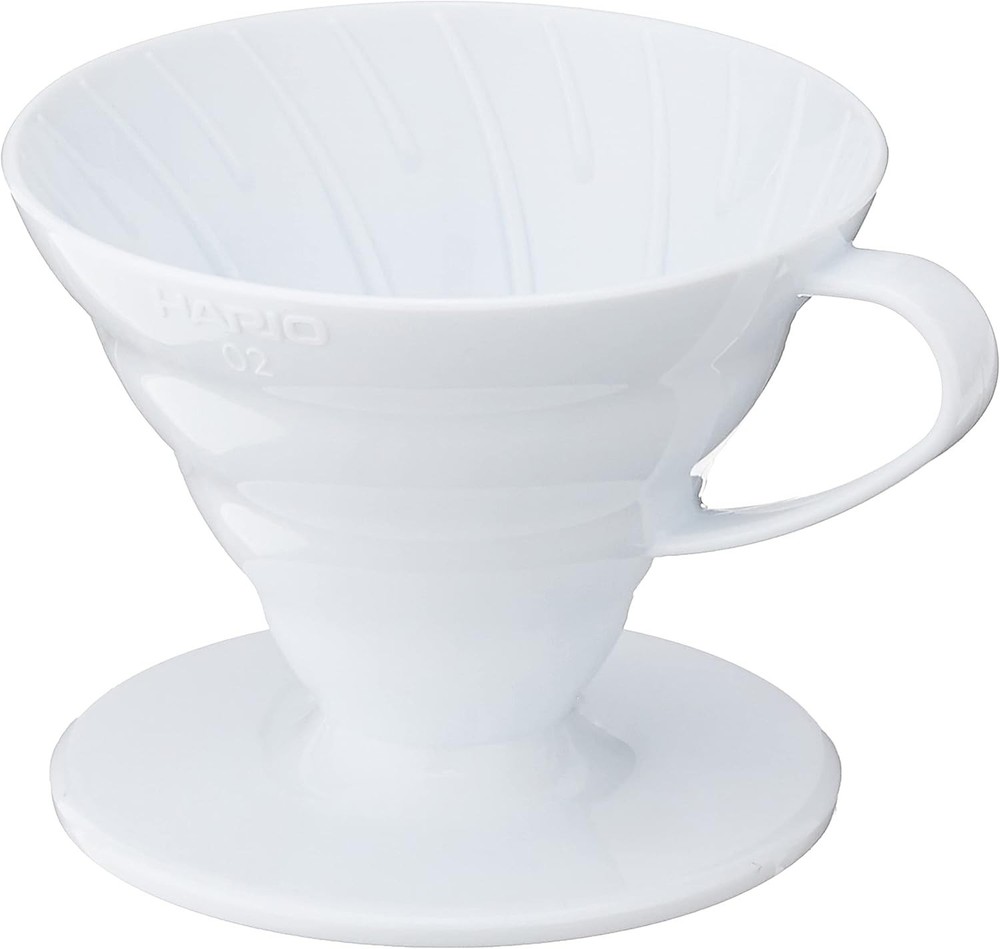 V60 Paper Coffee Filters & Plastic Coffee Dripper Bundle Size 02
