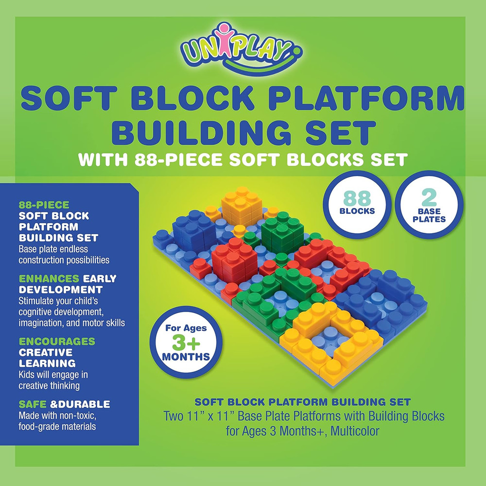 Platform Soft Building Blocks — Educational Sensory Stacking Blocks, Learning To