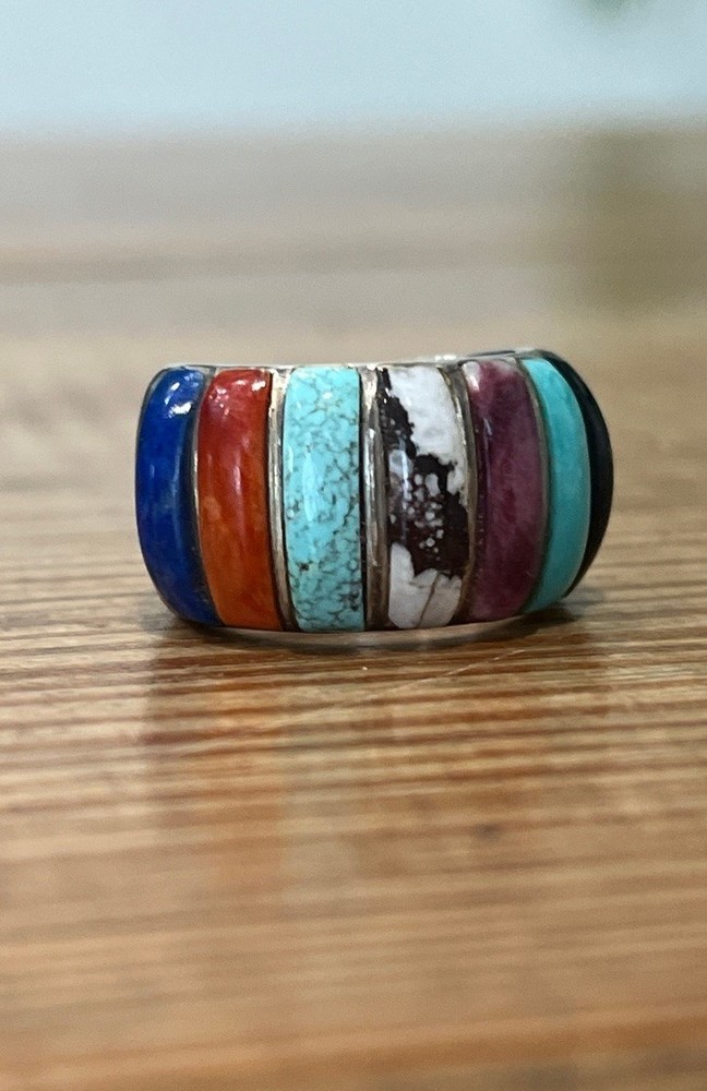 Sanel Sterling Silver Multi Stone Ring