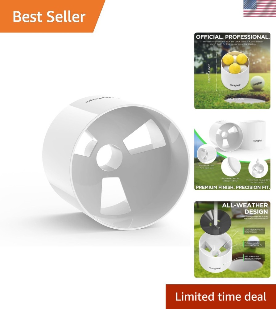 Sturdy ABS Plastic Golf Hole Cup for Backyard Greens – 4 Inches Size Available