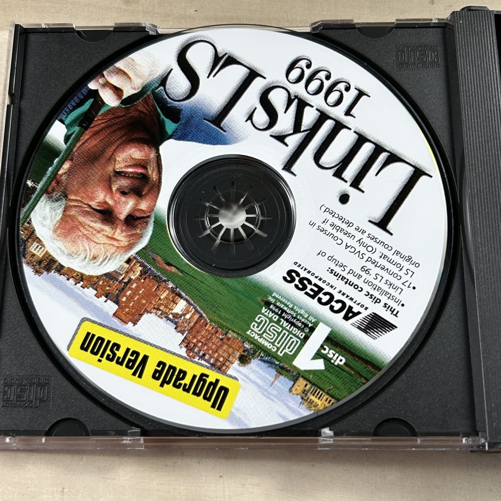 Links LS 1999 Upgrade Version PC CD-ROM Golf Simulation Game ACCESS Software