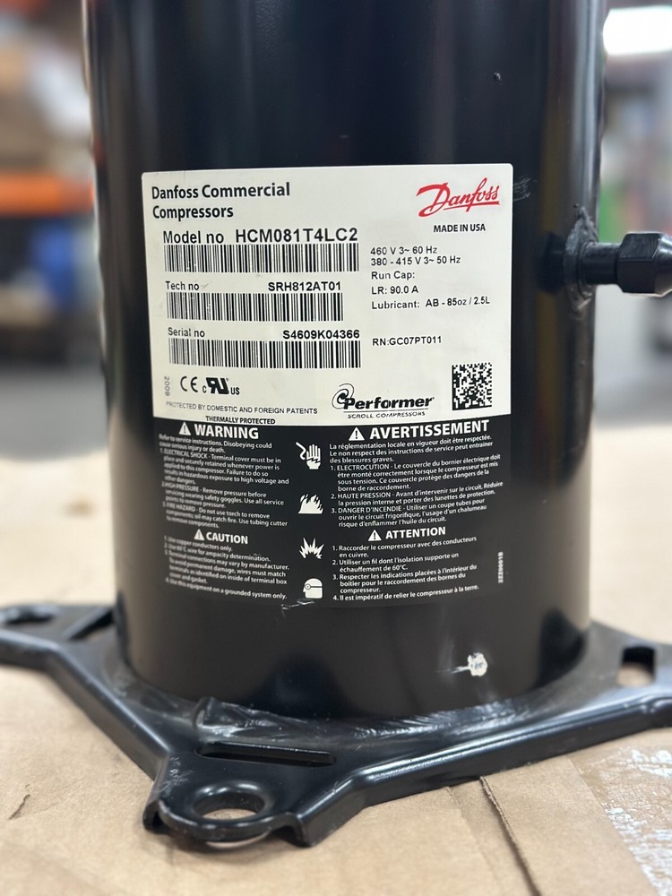 Danfoss Scroll Compressor HCM081TH4LC2