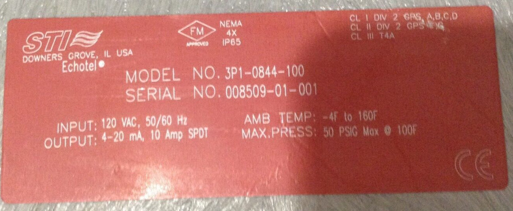 STI 3P1-0844-100 Level Controller