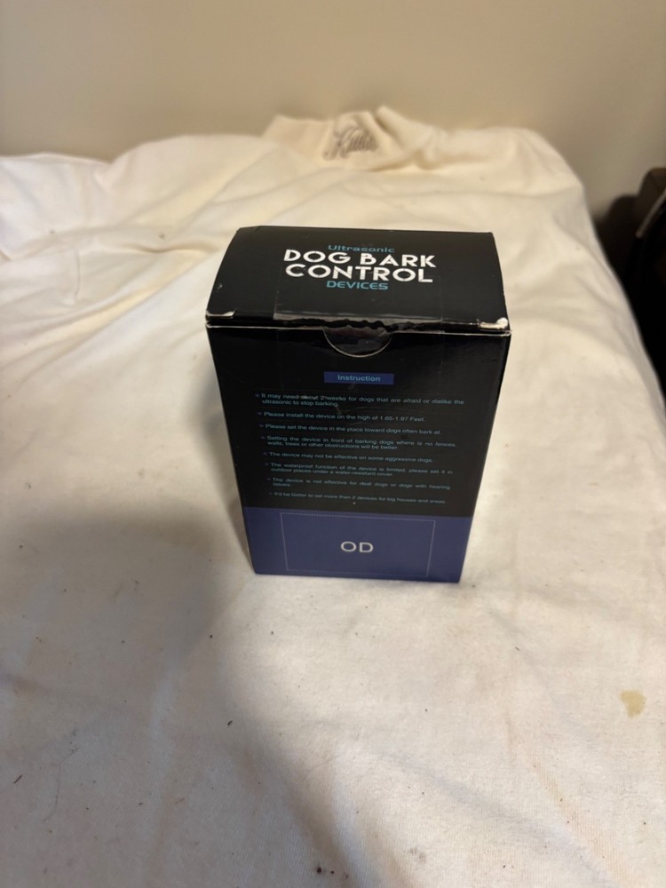 Ultrasonic Dog Barking Control Device 3 Frequency New Open Box