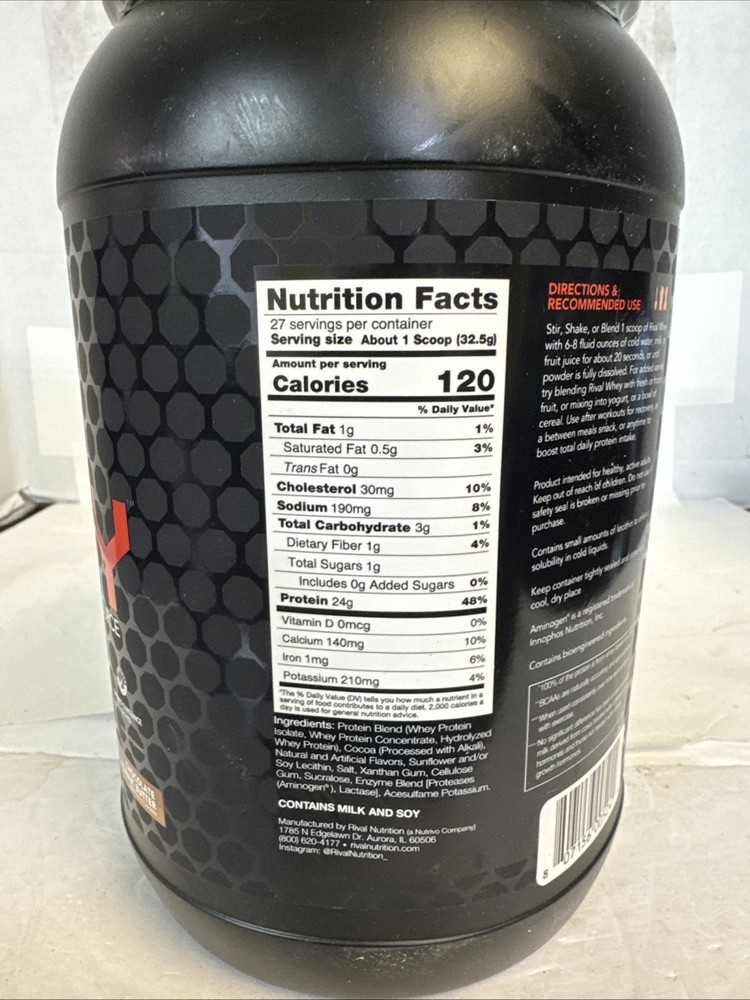 Rival Whey Chocolate Peanut Butter 2Lb Exp1/2027