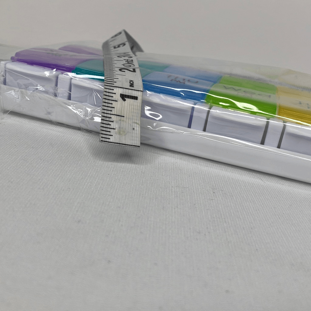 Weekly Medical Pill Organizer Multicolor 2 Sets