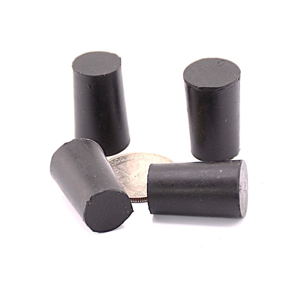 #1 Solid Rubber Stoppers Laboratory Stoppers, Solid, Fits 14-19mm ID