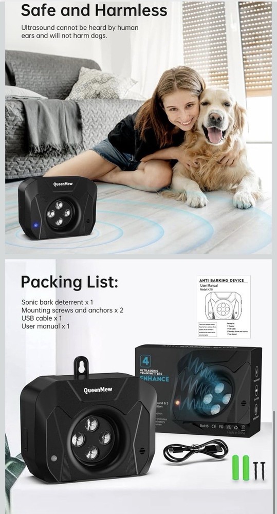Anti Barking Device, Bark Control Device, Dog Barking Deterrent