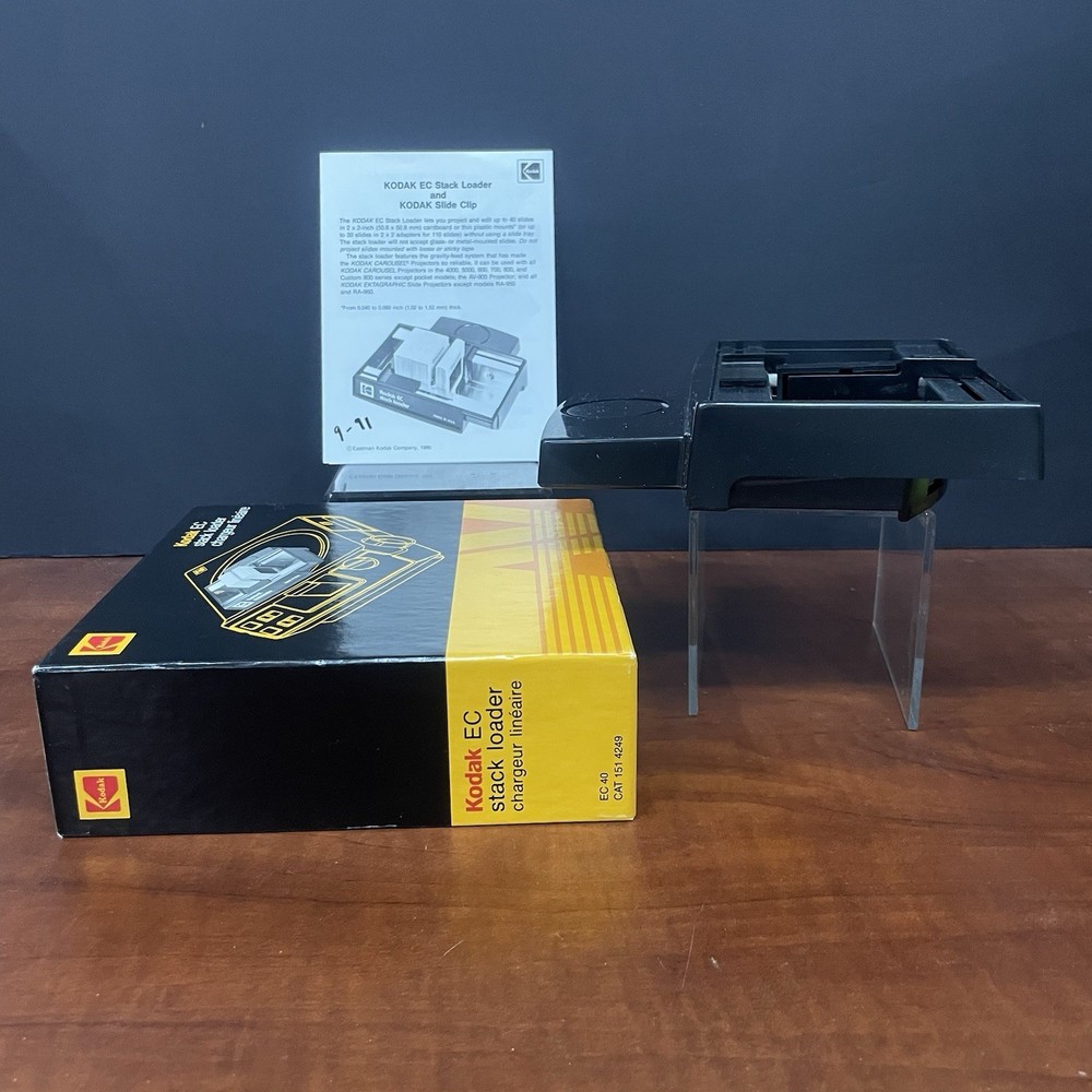 Kodak EC Stack Loader for Carousel Slide Projectors W/Instructions & Box