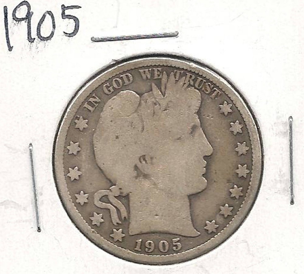 1905 Barber Half : Very Good