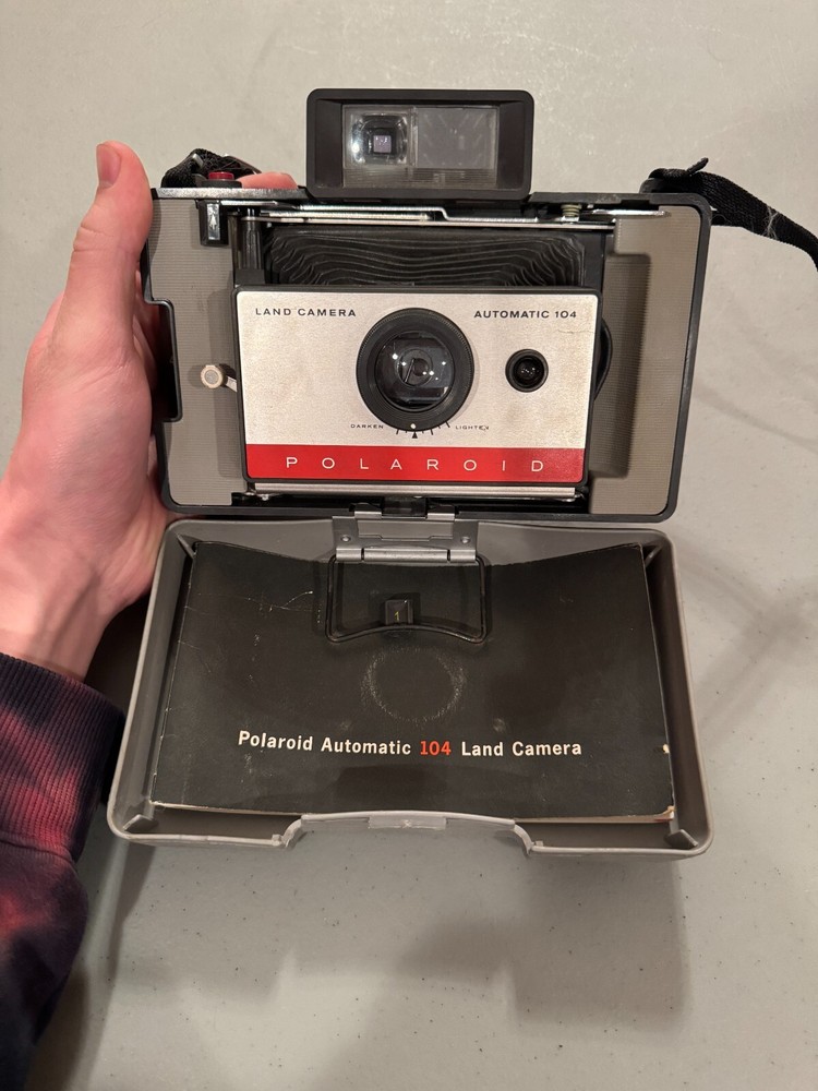 Vintage Polaroid Automatic 104 Land Camera