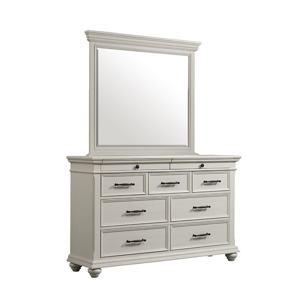 Pemberly Row Transitional King Platform Storage 4PC Bedroom Set