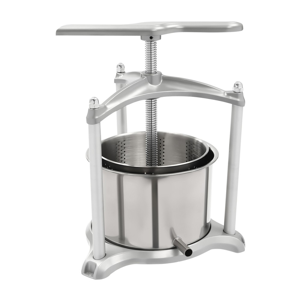 Fruit Wine Press Manual Press Machine for Wine Making 6L Stainless Steel
