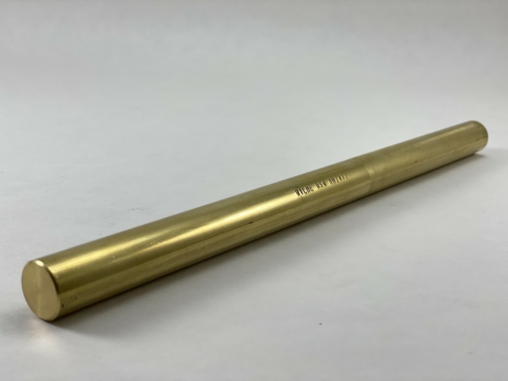 Wilde Tool Solid Brass Drift Pin Punch 3/4" x 12" Made in USA BD2432