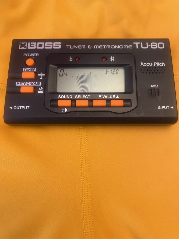 Boss Guitar Digital Tuner Metronome Function Model TU-80 Pre-owned WORKING