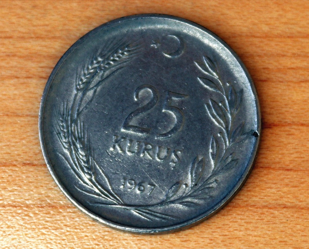 1967 Turkey 25 Kurus