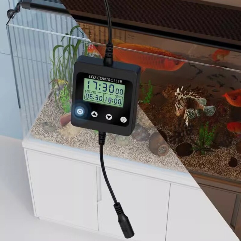 Light Timer Simulates Sunrise & Sunset Controller With LCD Display For Fish Tank