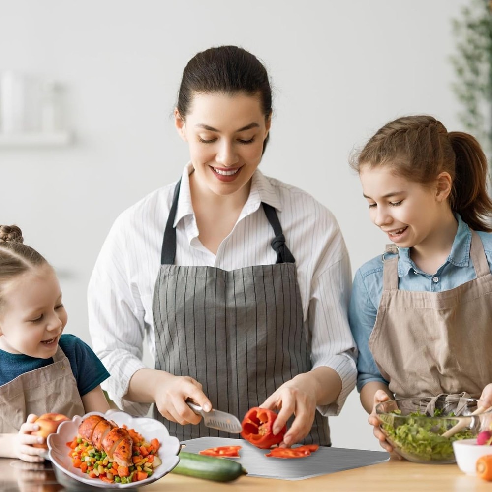 Titanium Cutting Board, Stainless Steel Cutting Boards for Kitchen, Double Si...