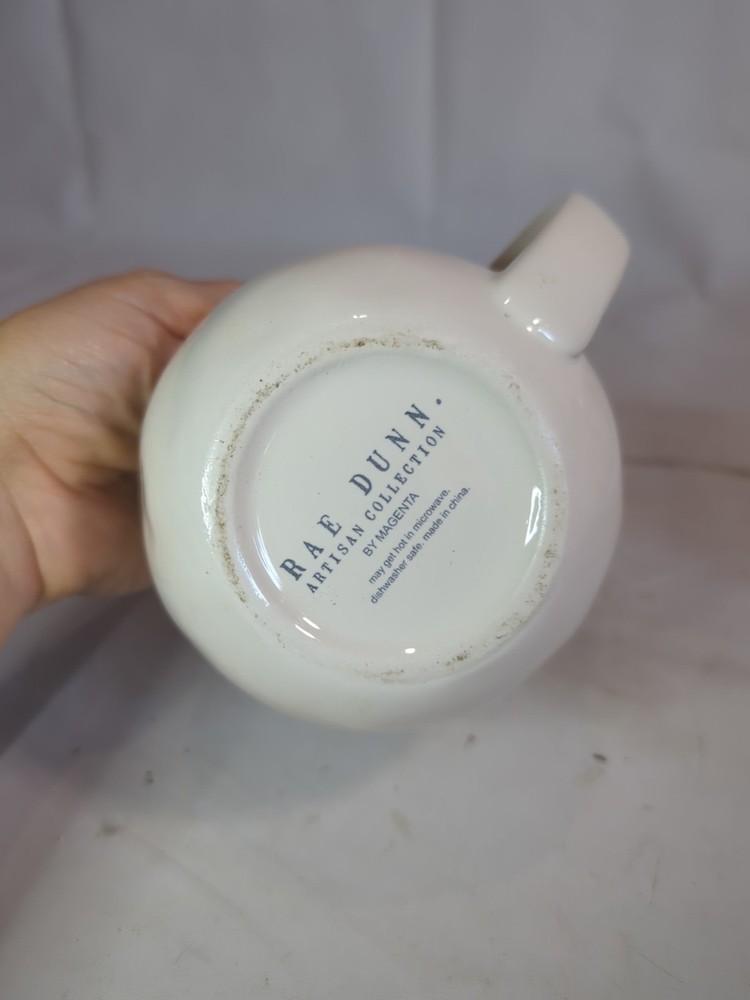 Rae Dunn Artisan Ceramic Cream Pitcher 3.75" Tall
