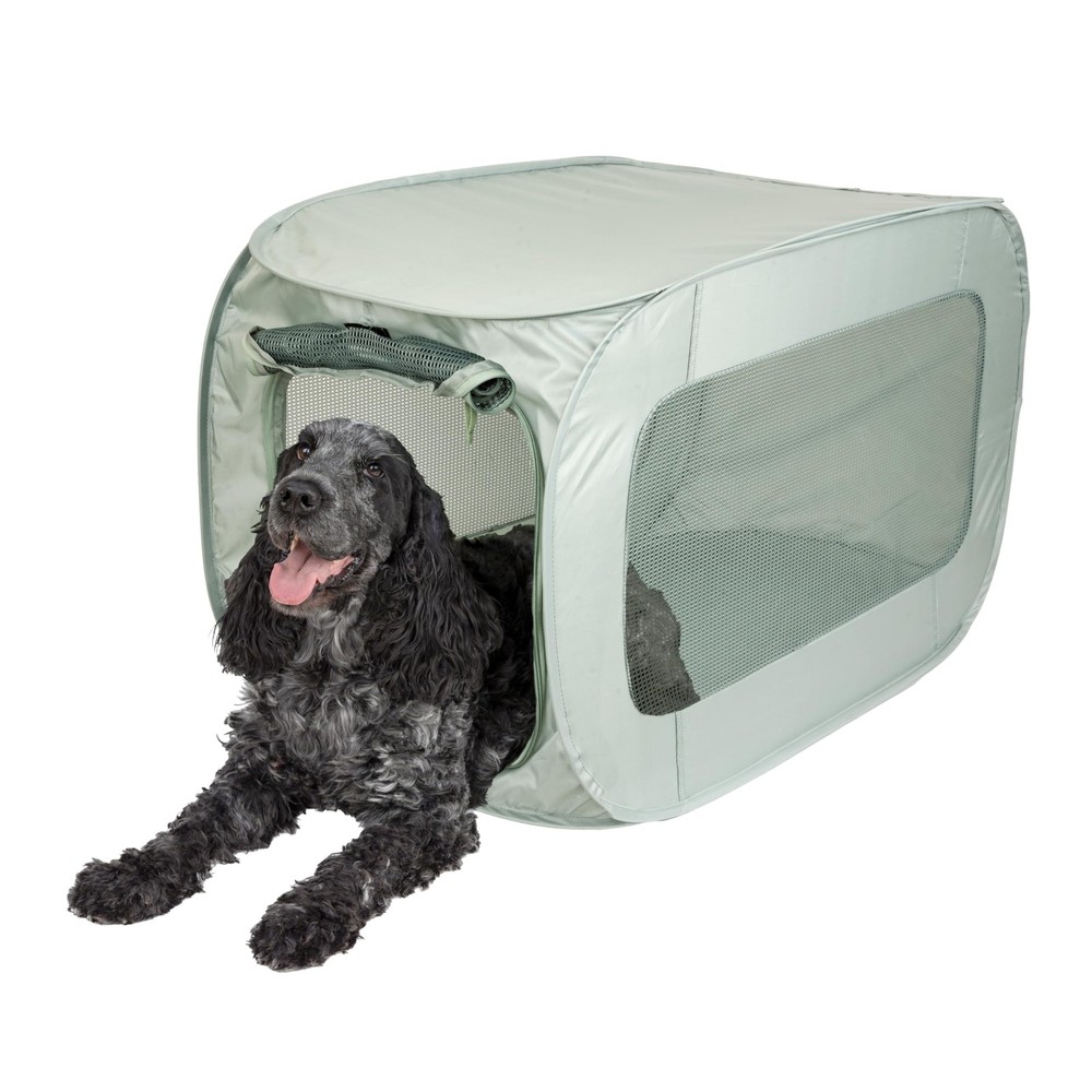 Soft Sided Pop-Open Kennels, Light Green