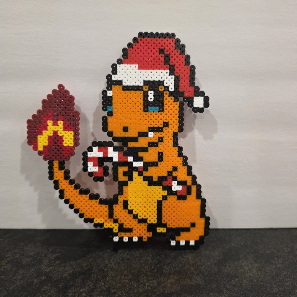 Charmander Perler Beads Artwork Christmas