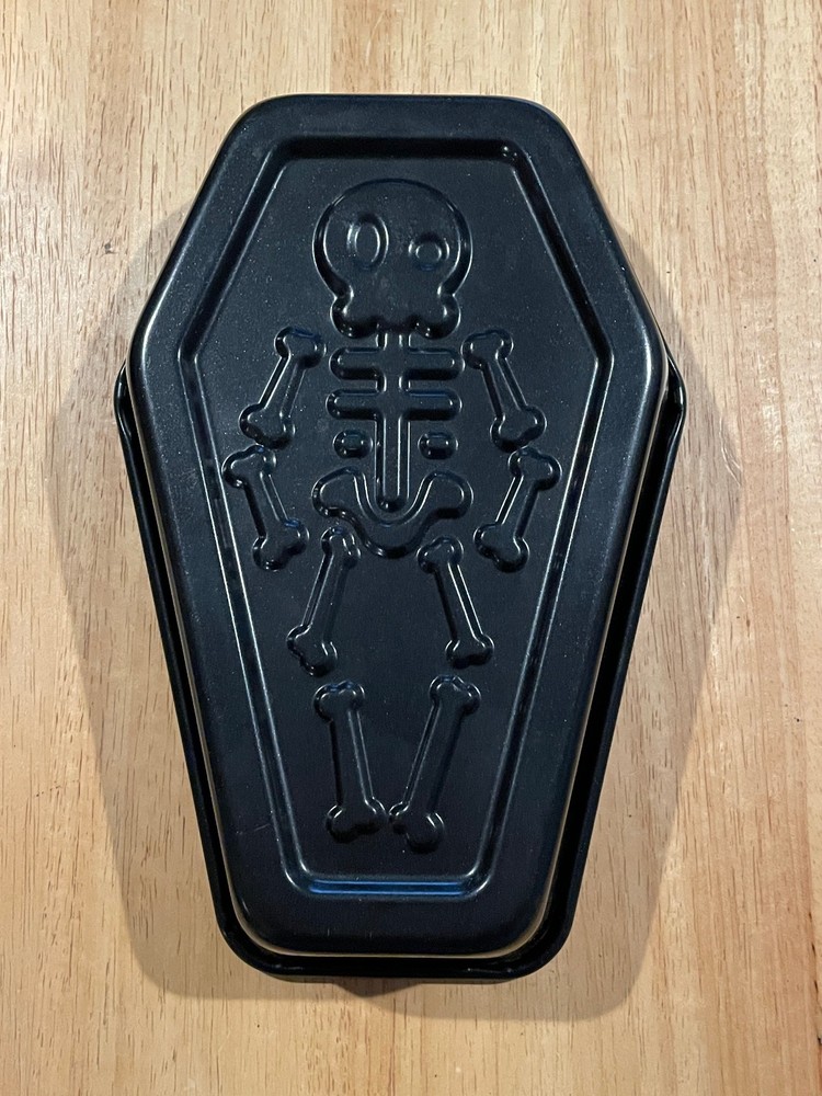 Nordic Ware Skeleton Coffin Cake Pan Halloween Bakeware