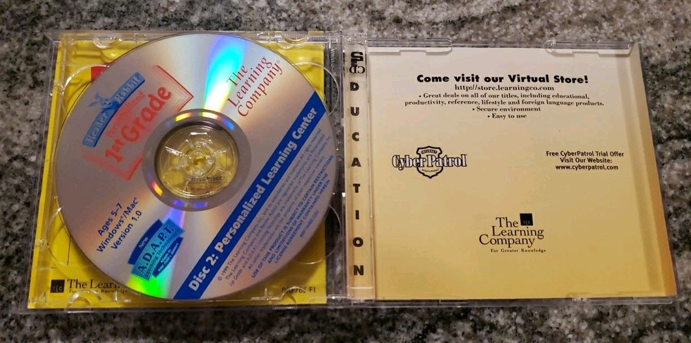 Reader Rabbit Personalized 1st Grade PC/Mac CD-ROM The Learning Company Ages 5-7
