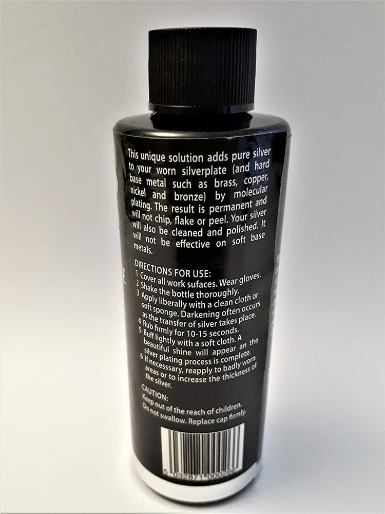 SILVER CLEANING MAINTENANCE SOLUTION - RENOVATE PLATES, PLATTERS OR TRAYS