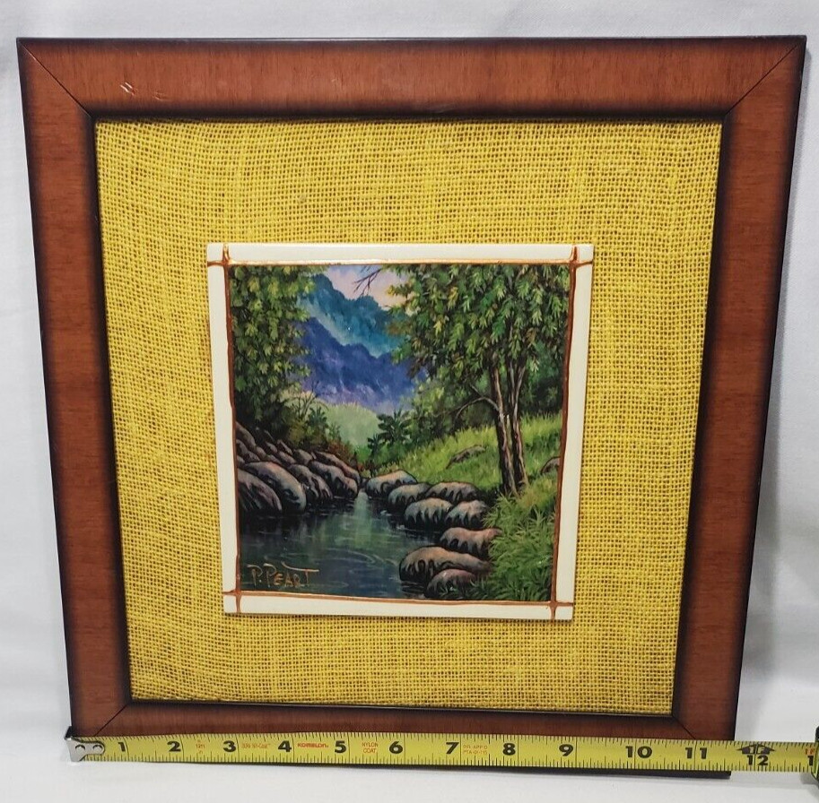 Framed Tile Jamaican International Invitational Meet Signed