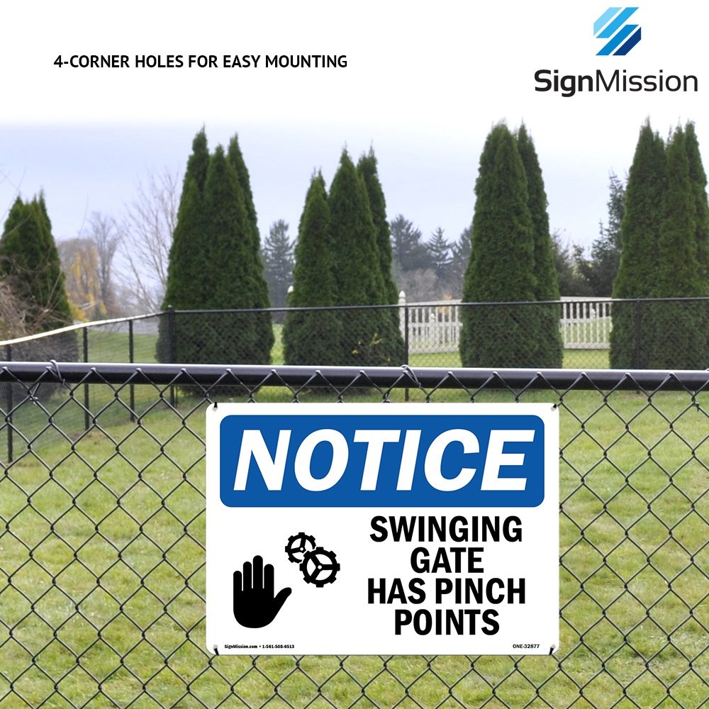 OSHA Notice Sign While Engine Running Prop May Engage Creating | Vinyl Label...
