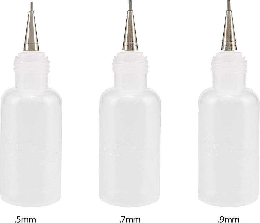 Creative Mark Precision Tip Applicator Bottle - Flo Line Squeeze Bottle with Sta