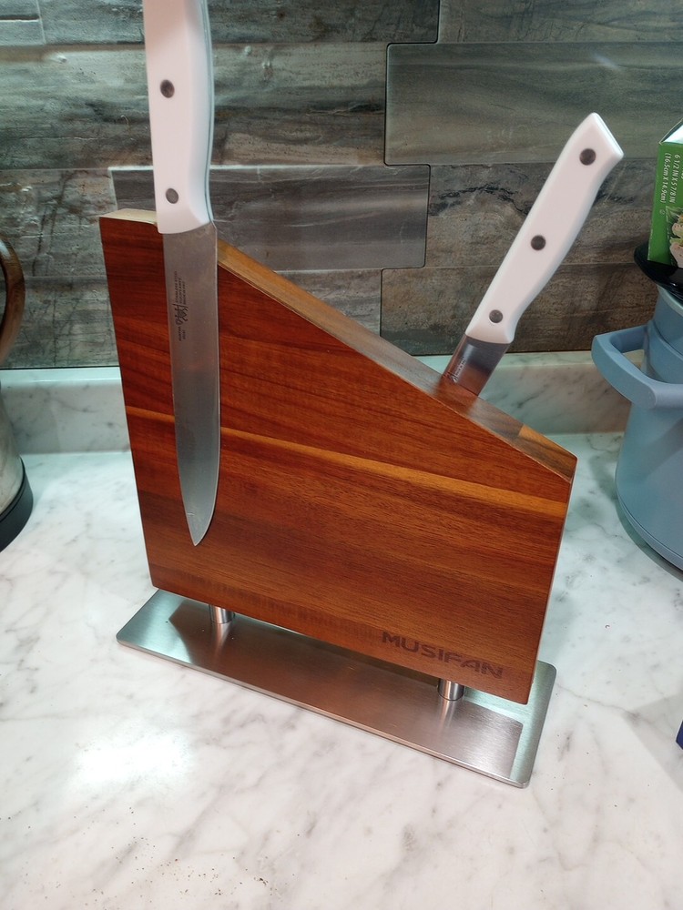 •	Musifan Double Sided Magnetic Knife Block Stand