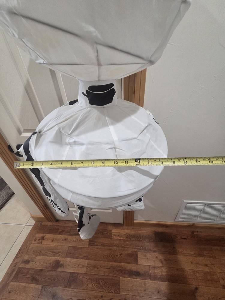 Large White Hanging Skeleton Halloween Decoration