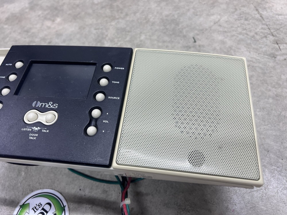 M & S Intercom System Master Unit DMC1 Or DMC3-4 Preowned Untested Missing Parts