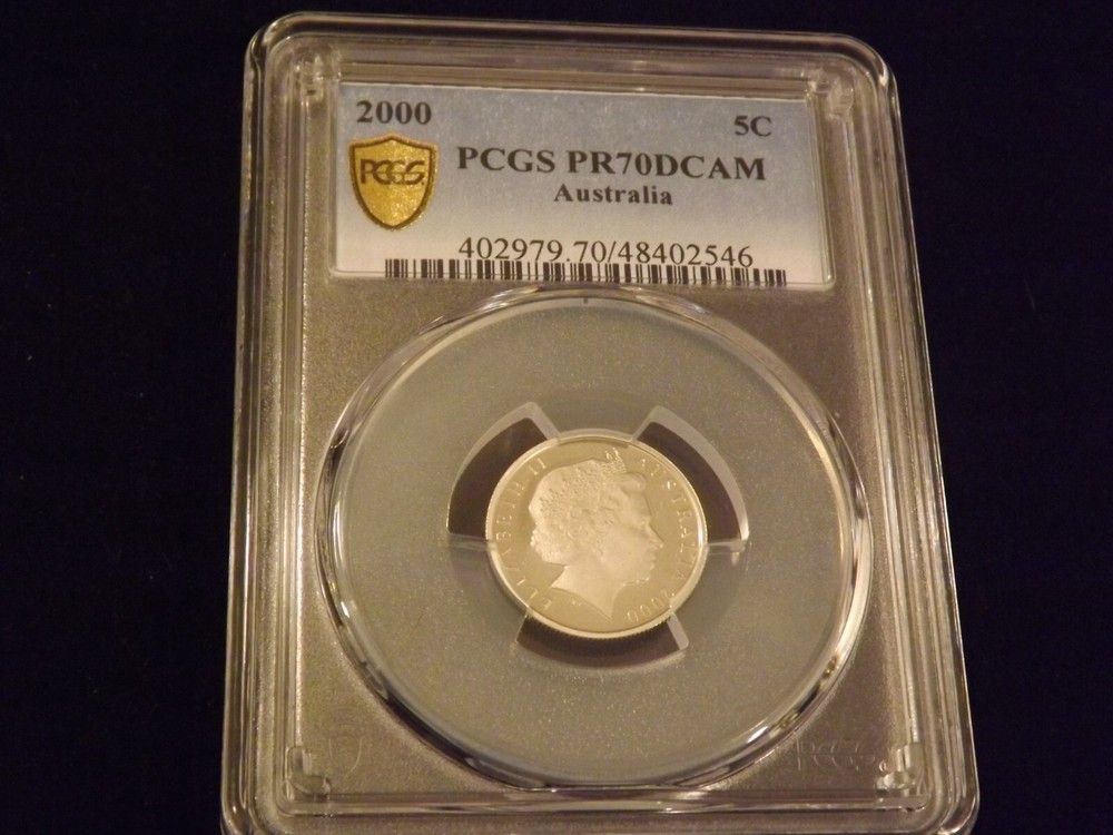 2000    5 C      Australia         PCGS  PR 70