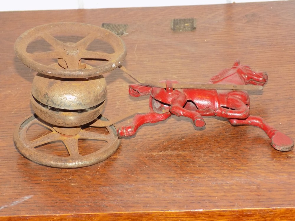 Vintage Horse and Bell Pull Toy