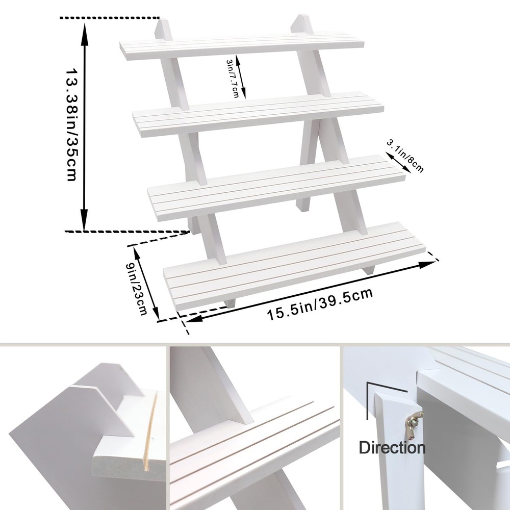 4 Tier Earring Display Stands For Selling, Retail Display Riser Earring, Ring...