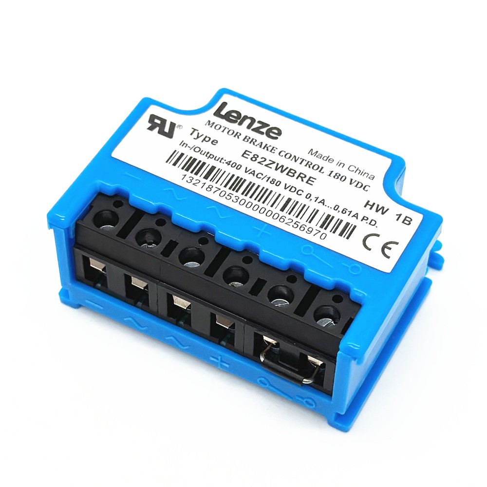 Lenze MOTOR BRAKE CONTROL E82ZWBRE 400VAC 180VDC 0.61ADC rectifier module