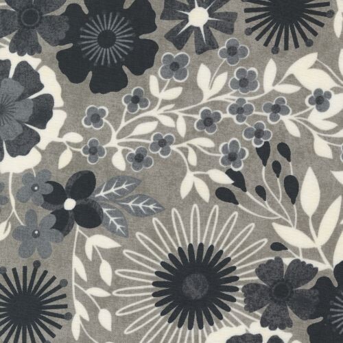 Date Night By BasicGrey For Moda - Grey Couture Large Floral  #30710-14