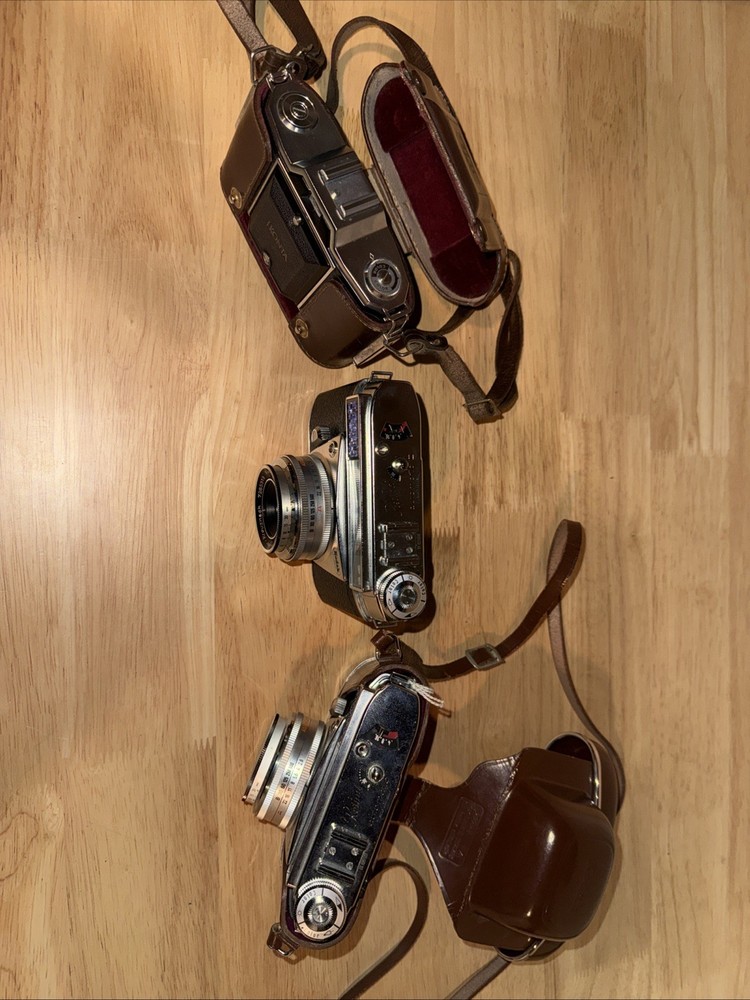 Camera Bundle, (2) Kodak Retina Automatic III, Ikonta Pronto