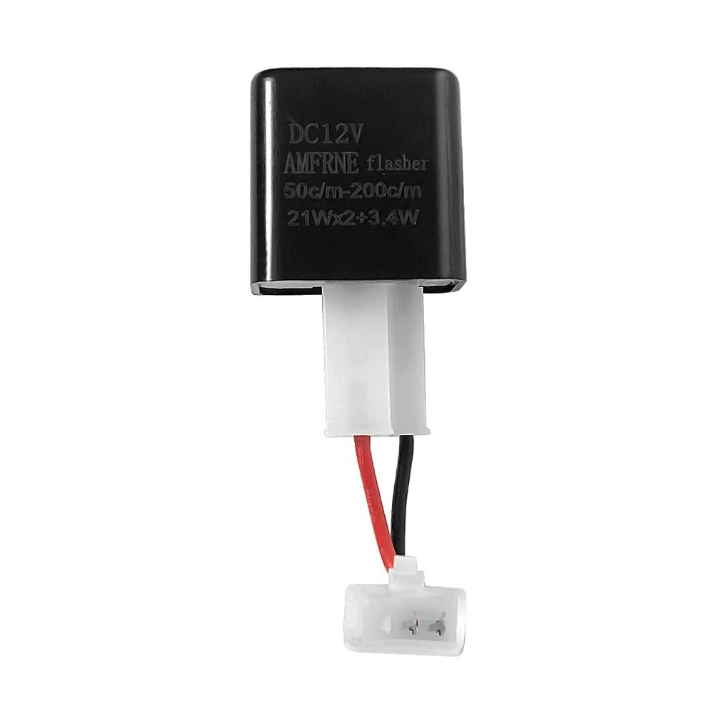 Adjustable 2-Pin Electronic LED Flasher Relay for Motorcycles Fix Turn...