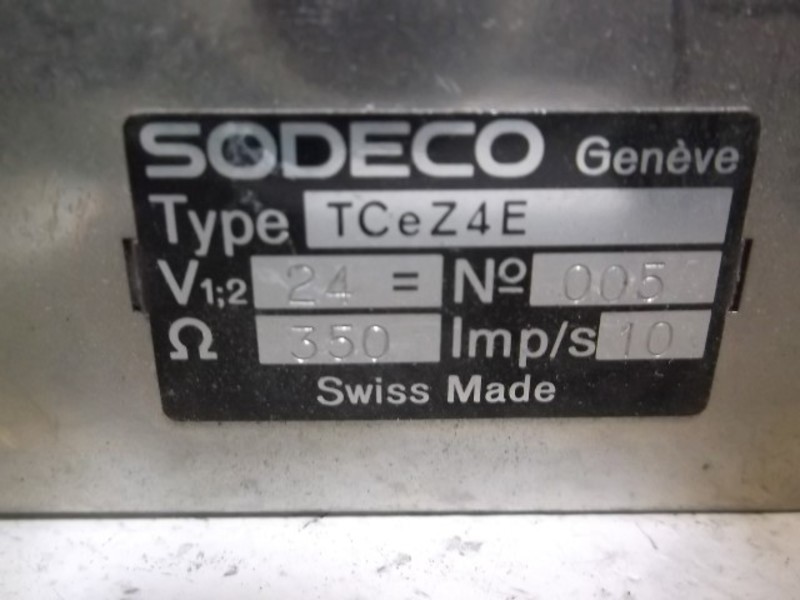 SODECO TCeZ4E IMPULSE COUNTER W/ RESET UNMP