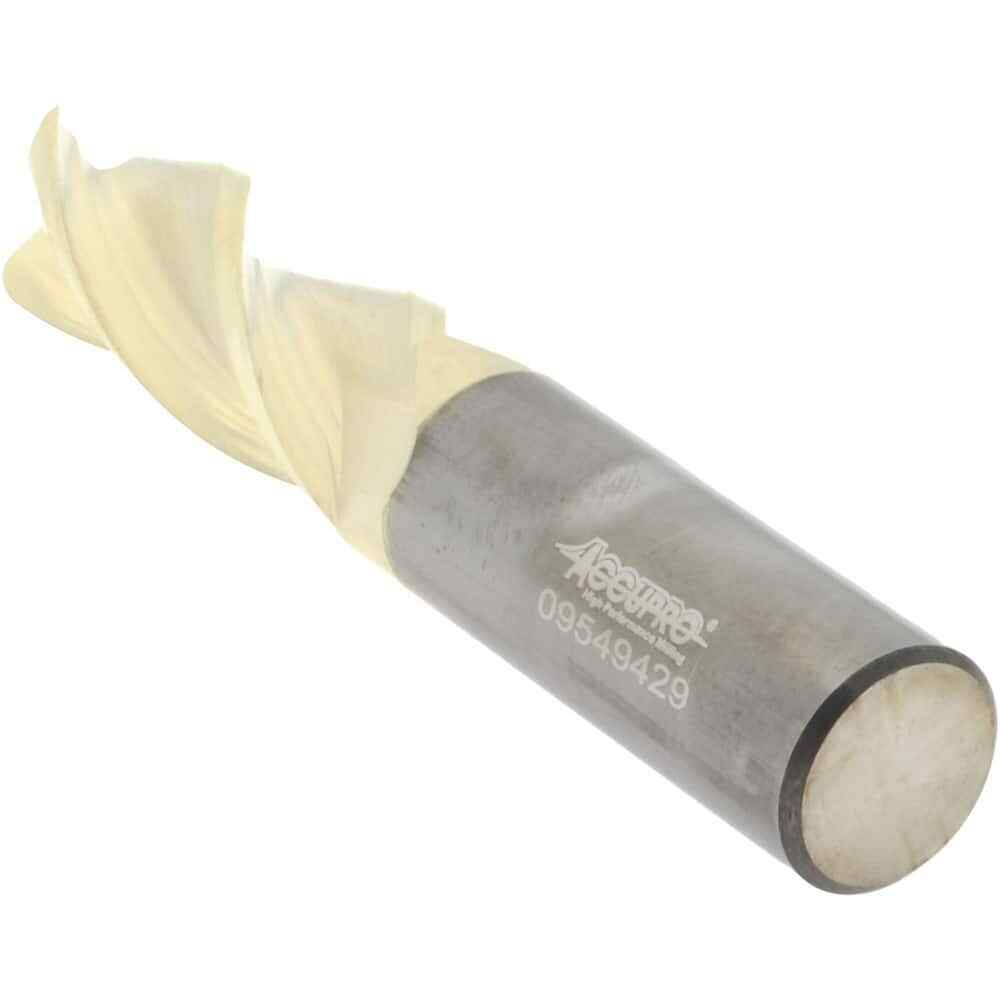 Accupro 5/8" Diam 3 Flute Single End Solid Carbide 0.09" Corner Radius End Mi...