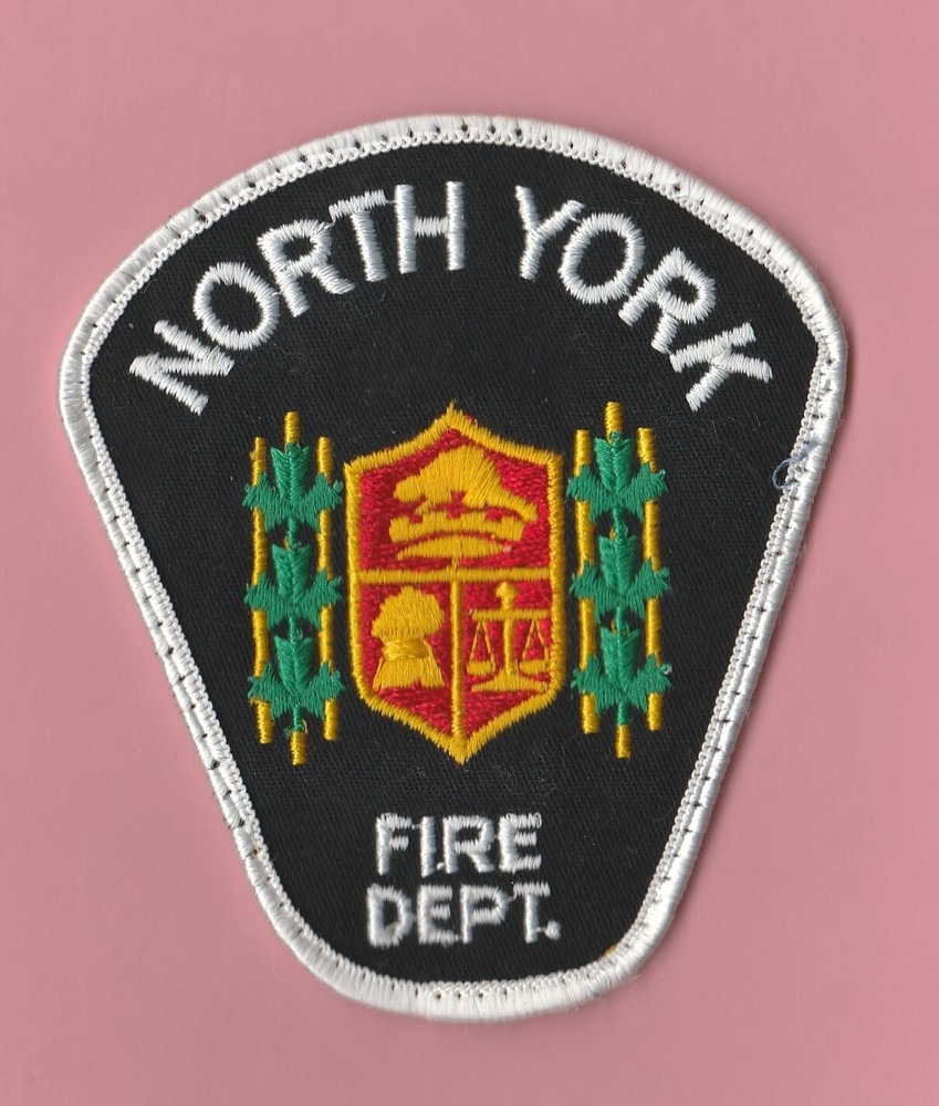 VINTAGE FIREMEN'S NORTH YORK CANADA PATCH