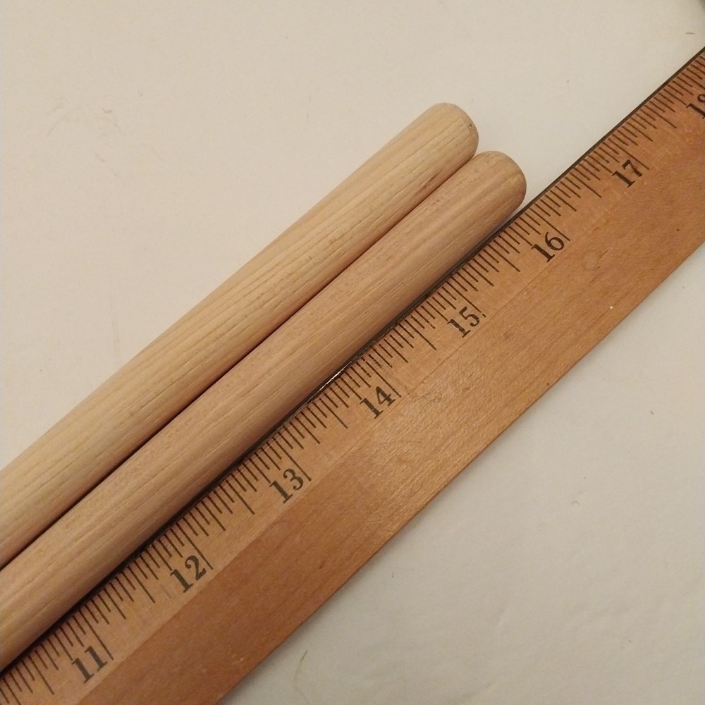 Nylon Tip Wood Drum Sticks Pair2