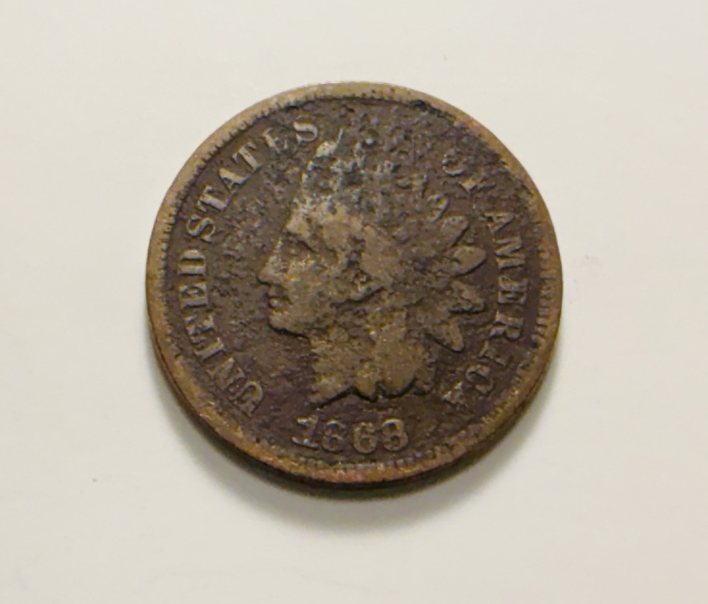 1868 Indian Head Cent