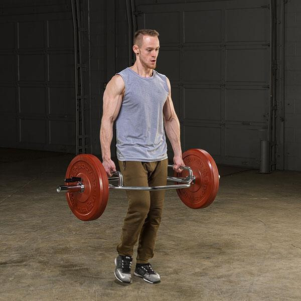 Body-Solid Olympic Shrug Bar with Raised Handles