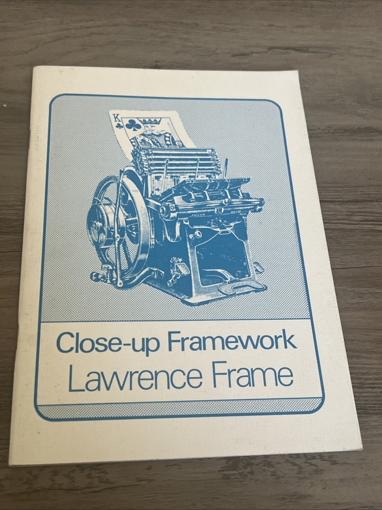 Close-up Framework By Lawrence Frame 1986 Martin Breese Magic Tricks